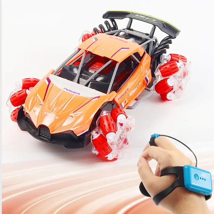 Auto Drift telecomandata, luci fredde, ruote acrobatiche, gioco di corse Big Boy, regali di battaglia per bambini YYH