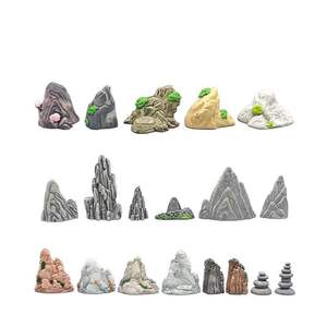 Nouvelles crêtes de rochers artificiels, pierres uniques, scène miniature, mousse, horticulture, aménagement paysager, artisanat décoratif en résine DIY - Product Image 5