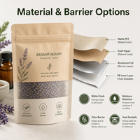 Bolsa de Embalaje para Productos Aromáticos, Bolsa de Almacenamiento para Aceites Esenciales con Cierre de Cremallera para Marcas Minoristas de Fragancias para el Hogar