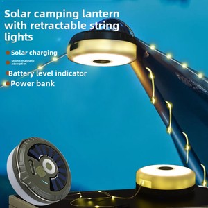 Luce da Campeggio Multifunzionale Ricaricabile USB a Energia Solare, Luci Colorate a Corda per <span class=keywords><strong>Tenda</strong></span> e Ambiente Esterno - Product Image 5