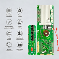 JBD UP16S015 16S 100A LiFePO4 Pil Yönetim Sistemi BT CAN RS485 UART Buzzer Ön-şarj SOC Enerji Depolama Güneş Enerjisi Sistemleri için