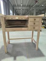 SANHE Nouvelle table de travail en bois massif avec tiroirs de rangement pratiques pour bijoux, idéale pour les bricoleurs, la maison, l'école et la menuiserie, table de défonceuse