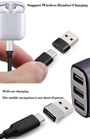 Adaptador OTG de Carga y Datos USB Tipo-C Hembra a USB-A Macho, USB 2.0, Revestimiento de Níquel, PVC+Cobre Puro, Certificado por la FCC, Garantía de 12 Meses
