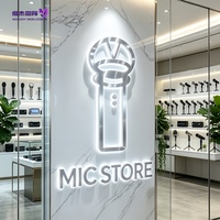 Lettres 3D en acier inoxydable personnalisées rétroéclairées par LED, halo inversé illuminé, logo mural pour entreprise, bureau, signalétique, étanche IP65, usage commercial