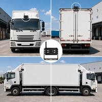 Kit de caméra de recul sans fil AHD 4 canaux pour camion avec écran 7,0 pouces, vision nocturne, détection d'angle mort AI BSD, 720P, étanche et robuste