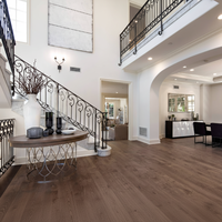 Rampe d'escalier intérieure de luxe en fer forgé, style européen, pour villas, photos incluses