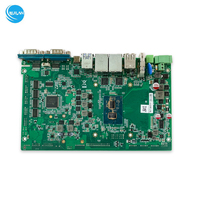 Intel Core Motherboard industri Seri H, generasi 11 Mini ITX untuk Display empat Sata DDR4 RAM M.2 tertanam ATX terintegrasi