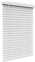 Ventes directes d'usine de rideaux de fenêtre en PVC sans fil 2 ''stores en faux bois