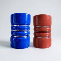 Tuyau en silicone pour refroidisseur d'air de camion industriel (CAC) avec doublure FKM, résistant aux hautes températures et haute pression, coude personnalisé noir, fabrication OEM