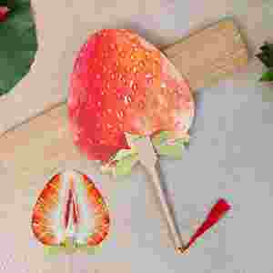 Éventail rond personnalisé avec logo, style fruit, fait main, tissé, personnalisable - Product Image 5