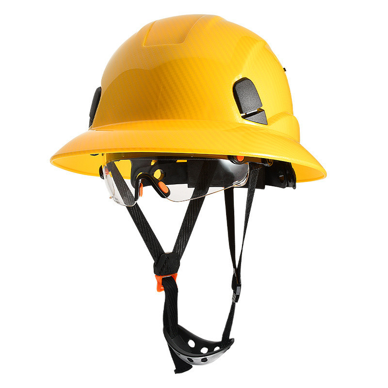 Casquette américaine jaune vif + miroir intérieur transparent