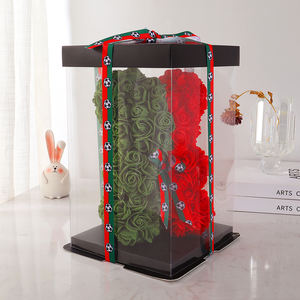 Oso de Peluche con Flores Artificiales en Colores de Equipos Nacionales, con Cinta, en Caja de Regalo para Aficionados al Deporte, Venta al Por Mayor - Product Image 2