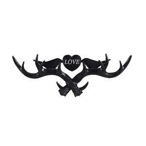 Porte-manteau mural et rangement créatif pour clés d'entrée, avec crochets décoratifs réglables en forme de bois de cerf, personnalisable, vente en gros d'usine - Product Image 5