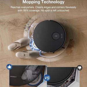 หุ่นยนต์ดูดฝุ่นอัจฉริยะสำหรับ Ecovacs T30S PRO แบตเตอรี่พลาสติกสำหรับใช้ในบ้าน พร้อมฟังก์ชั่นดูดฝุ่นแบบเปียกและแห้ง สำหรับรถยนต์และกลางแจ้ง - Product Image 3
