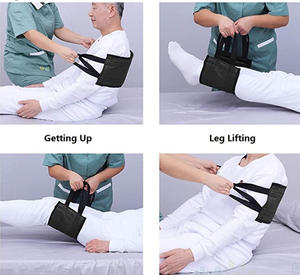 Gait sabuk pengaman pasien orang tua, tali pengikat bantuan berjalan tali panjang pelepasan cepat, bantuan rehabilitasi - Product Image 3