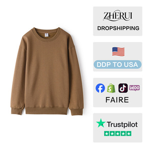 Sudadera de Cuello Redondo para Hombre, con Logotipo Personalizado, Otoño Invierno, Nueva, Unisex, Color Sólido, Holgada, Versátil, Moderna, Capa Base - Product Image 2