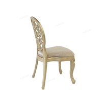 Chaise de mariage en résine blanche royale de luxe chaises de salle de banquet d'hôtel de couleur or ou blanche