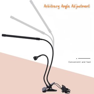 Metallo morsetto lampada da scrivania LED a doppia testa universale tubo viola riparazione del telefono cellulare illuminazione sanitaria - Product Image 6