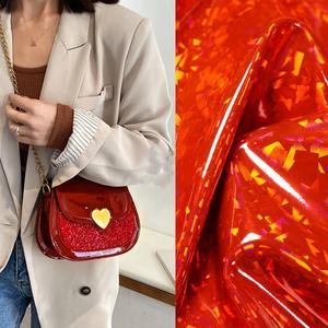 BY8026 miroir holographique hologramme vinyle cuir tissus résistant à l'abrasion canapé sacs à main chaussures meubles artisanat décoratif - Product Image 6