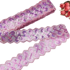 Venda de fábrica baixo silicone 4.5cm, acessórios de vestuário, bordado, renda, lantejoulas, guarnição, aparação - Product Image 2