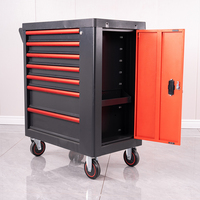 Réparation automobile, armoire à outils à 7 tiroirs, 526 kits d'outils, vente en gros d'usine, chariot à outils en acier avec jeu d'outils, chariot de garage verrouillable pour mécaniciens