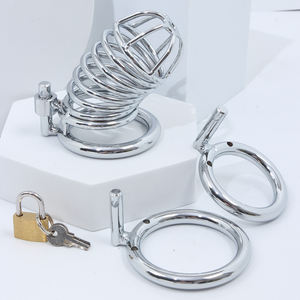 新しいステンレス鋼ディルドコックケージペニスリングロックカテーターステルスベルト男性純血症デバイス - Product Image 3