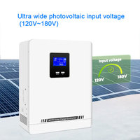 Contrôleur de charge solaire MPPT 100A 48V avec écran LCD intelligent, chargeur de batterie pour batteries au plomb/lithium, puissance PV maximale de 5600W