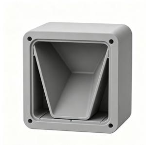 Boîtier carré en plastique moulé sur mesure en ABS, pièce moulée par injection grise - Product Image 1
