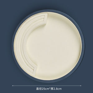 JINSKY vente en gros plateau de présentation de bijoux en microfibre plateau de service de bijoux rond à fente mobile pour magasin de comptoir - Product Image 5