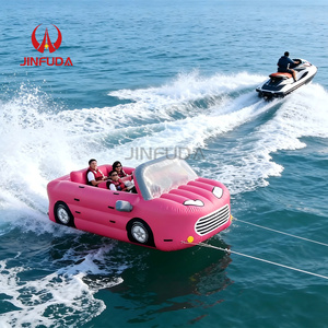 Nouveau design de bateau flottant remorquable, jeux aquatiques gonflables, voiture volante gonflable remorquable, voiture aquatique à vendre - Product Image 3
