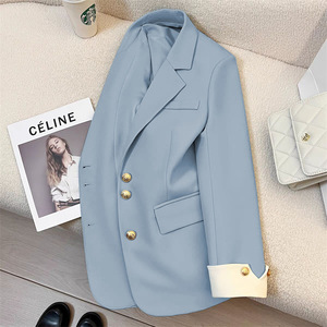 <span class=keywords><strong>Blazer</strong></span> Feminino de Manga Longa para Outono Inverno Moda Casaco Casual para Escritório Tamanho S-3XL Novos Blazers Femininos - Product Image 2