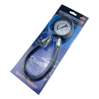 Manomètre de pression d'air, manomètre de pression des pneus, compresseur d'air, gonfleur de pneus avec tuyau en caoutchouc pour voiture, moto, vélo, kit d'outils de réparation