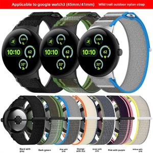 Für Google Pixel Watch 4 <span class=keywords><strong>3</strong></span> 45mm 41mm Uhrenarmband Nylon-Schlaufe Sport-Armband Google Pixel Watch <span class=keywords><strong>3</strong></span> 4 Armband - Product Image 2