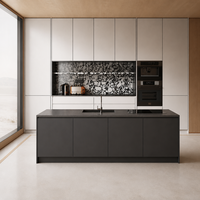 Îlot de cuisine et salle à manger intégrés de luxe moderne, mobilier sur mesure pour toute la maison, idéal pour la rénovation résidentielle et les projets immobiliers