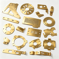 Pièces de fabrication sur mesure en tôle de laiton, usinées avec précision par CNC pour supports et cadres d'équipements industriels