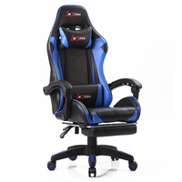 Échantillon Gratuit - Chaise de Gaming Inclinable en Cuir pour PC, avec Repose-Pieds et Éclairage LED - Idéale pour le Dropshipping