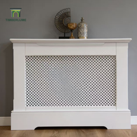 Cache-radiateur moderne en MDF, finition peinture blanche premium, OEM ODM pour les marques de meubles et d'ameublement européennes et américaines, petite taille 1020 mm