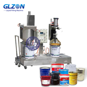Machine de remplissage de seaux de liquides |   Remplisseur automatique de bidons de peinture chimique |   Produit chimique à séchage <span class=keywords><strong>rapide</strong></span> pour peinture avec machine de capsulage - Product Image 2