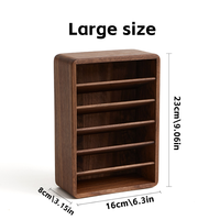 Boîte de rangement élégante, durable, moderne, en bois, portable, multifonctionnelle, finition brillante, pour rouge à lèvres, pinceaux de maquillage, organiseur pour la coiffeuse