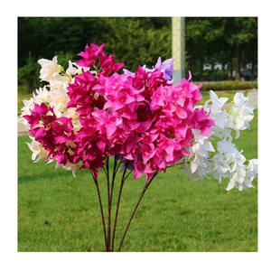 Crape Myrtle flores de seda Bougainvillea venta al por mayor de flores artificiales para Casa Fiesta <span class=keywords><strong>Photostudio</strong></span> Decoración - Product Image 2