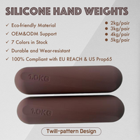 Haltères en silicone réglables écologiques personnalisés pour Pilates, Yoga, Fitness à domicile, avec logo, poignée souple pour un entraînement complet
