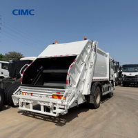 Camion Compacteur de Déchets CIMC 9m³ 7 Tonnes à Chargement Arrière Shacman L3000 Euro 2 LHD pour l'Algérie et l'Afrique