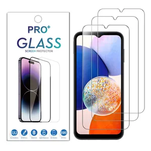 Vetro temperato per Samsung A14 A54 A04 A04S A04E A53 A73 9H durezza HD Clear Bubble Free Screen protector per Galaxy A34 2023