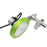Encodeur rotatif de roue Compteur de compteur 500ppr Encodeur de pilote de ligne 5V avec roue de périmètre de 300mm
