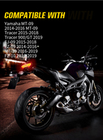 Feu arrière LED Emark pour Yamaha MT09 2014-2016 Tracer/FJ09 2015-2018 Tracer 900/GT 2019 FZ09 2014-2016 FZ10 MT-10 2016-2019 1 pièce