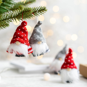 Super morbido eco-friendly lavato peluche albero di natale orso ciondolo Babbo Natale elfo per alleviare lo Stress PP cotone - Product Image 2