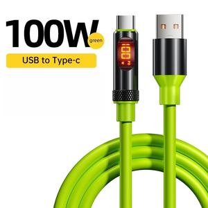 Cable <span class=keywords><strong>de</strong></span> Carga <span class=keywords><strong>Tipo</strong></span>-C a <span class=keywords><strong>Tipo</strong></span>-C con Pantalla LED Digital, Carga Súper Rápida <span class=keywords><strong>de</strong></span> 240W, Inteligente 5A con Transferencia <span class=keywords><strong>de</strong></span> Datos <span class=keywords><strong>para</strong></span> <span class=keywords><strong>iPhone</strong></span> 17, 16, 15 - Product Image 2