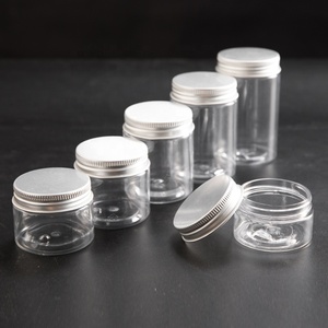 Trong Suốt Container 100Ml 120Ml 150Ml 200Ml 250Ml 300Ml Nhựa Thực Phẩm Jar Với Nhôm Vít Nắp - Product Image 5