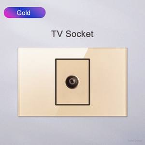 Panel de vidrio tipo 118, toma de pared para teléfono y ordenador, puerto de panel de pared, utilizado para toma eléctrica de TV y satélite - Product Image 3