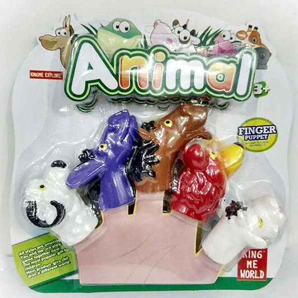 Оптовая продажа, виниловые куклы-животные, 5 шт., резиновые куклы-животные на пальцы